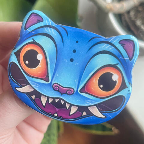KPOP DEMON HUNTERS - cat button