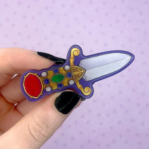 elvira's dagger hairclip