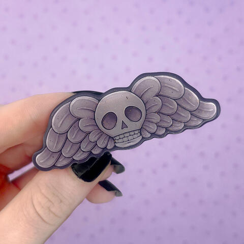 gravestone hair clip