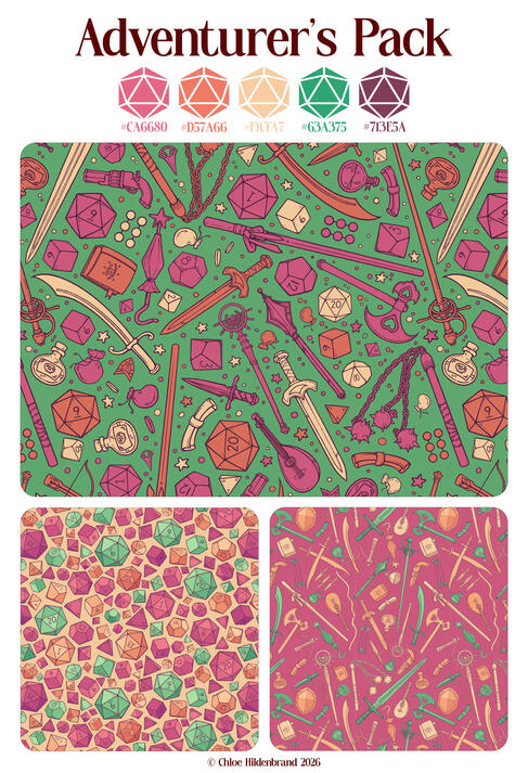 Adventurer's Pack - Color 2 Sheet 1 Adventurer's Pack - Color 2 Sheet 1