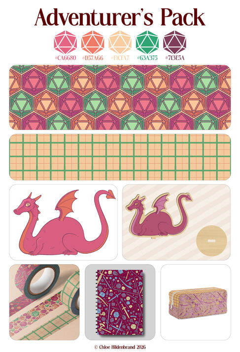 Adventurer's Pack - Color 2 Sheet 2 Adventurer's Pack - Color 2 Sheet 2