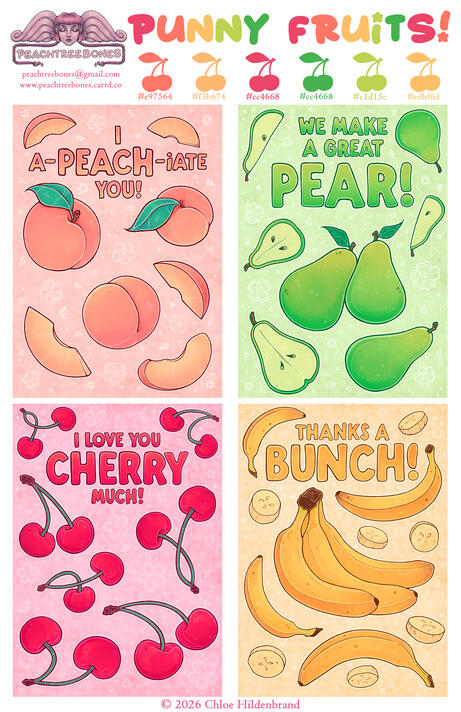 Punny Fruits - Sheet 1